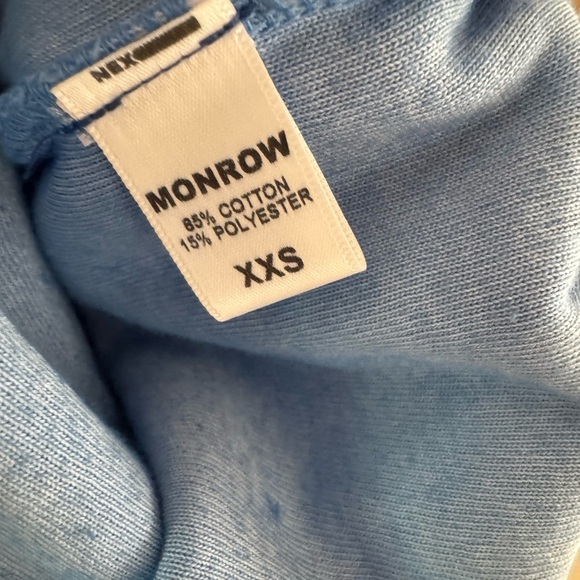 Monrow Vibrant Blue Terry tank top - Picture 2 of 4